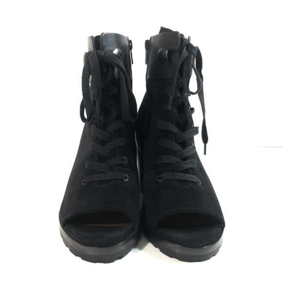 Frye 3478038 Women Suede Zip Lace Up Booties 8.5 M - Picture 6 of 13